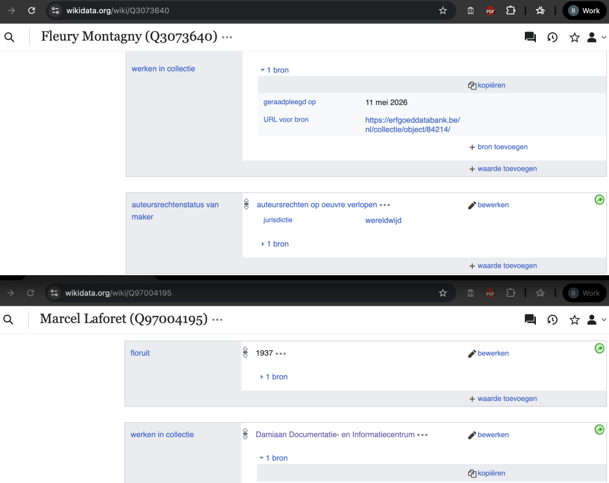 Toevoegingen Wikidata